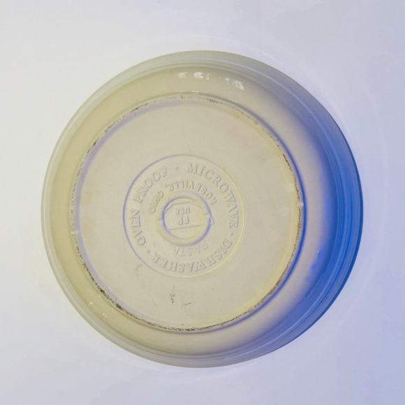 Roseville Ohio Friendship Pottery Large 13" Beige Blue Stripe Pasta Serving Bowl - Picture 5 of 6